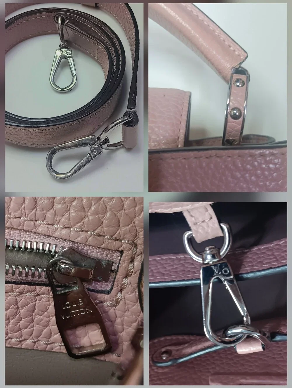 Louis Vuitton Capucines BB Magnolia Pink Taurillon Leather Silver HW 💕 EUC